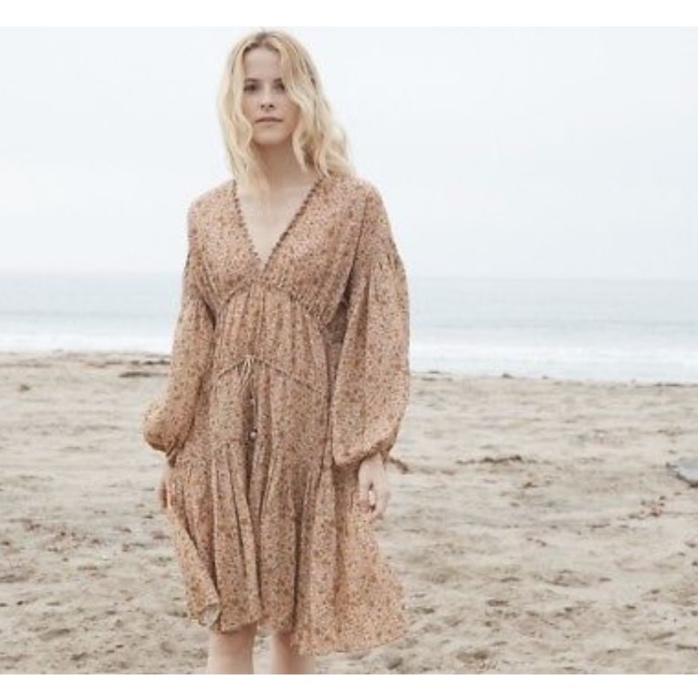 Doen Grasse Dress in Jaipur mustard floral